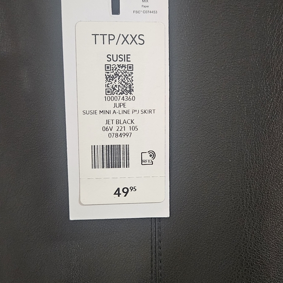 Dynamite Susie Mini A-Line PJ Skirt - XXS - Picture 7 of 9